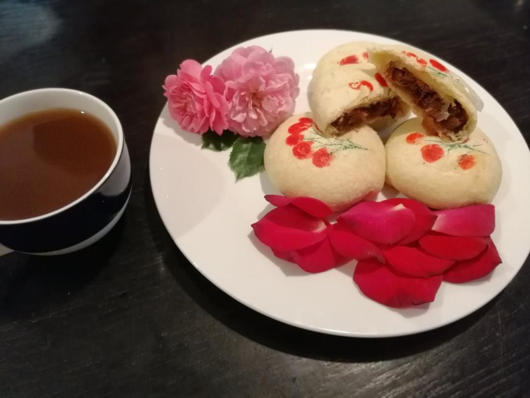 玫瑰鲜花饼，快手烫面法免出膜版，超级香酥！