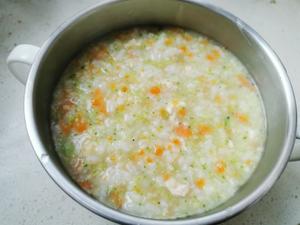 蔬菜鸡肉粥（宝宝辅食）的做法 步骤10