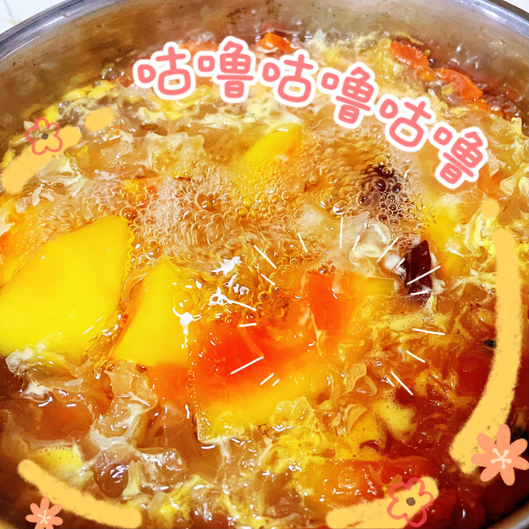 木瓜牛奶银耳汤，美白养颜必喝