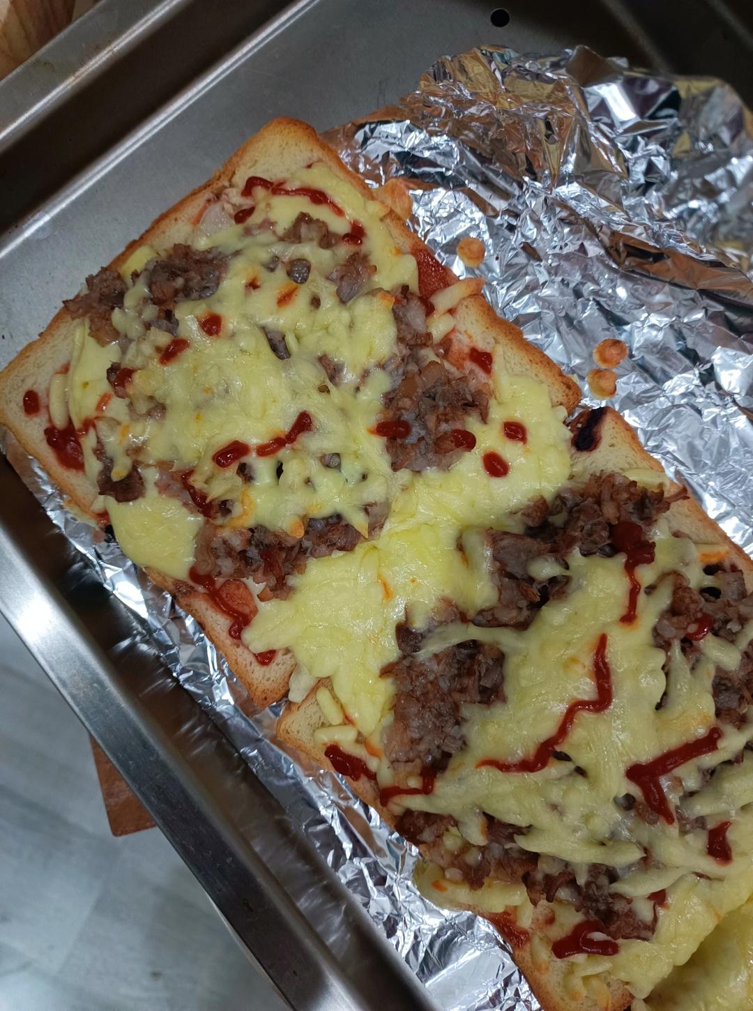 超好吃面包披萨🍕