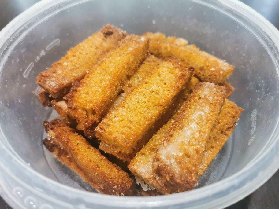 酥掉渣的冰花吐司片～巨好吃