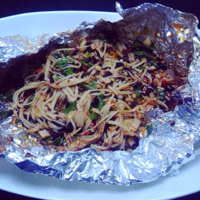 sunny不褪色做的锡纸包烧金针菇