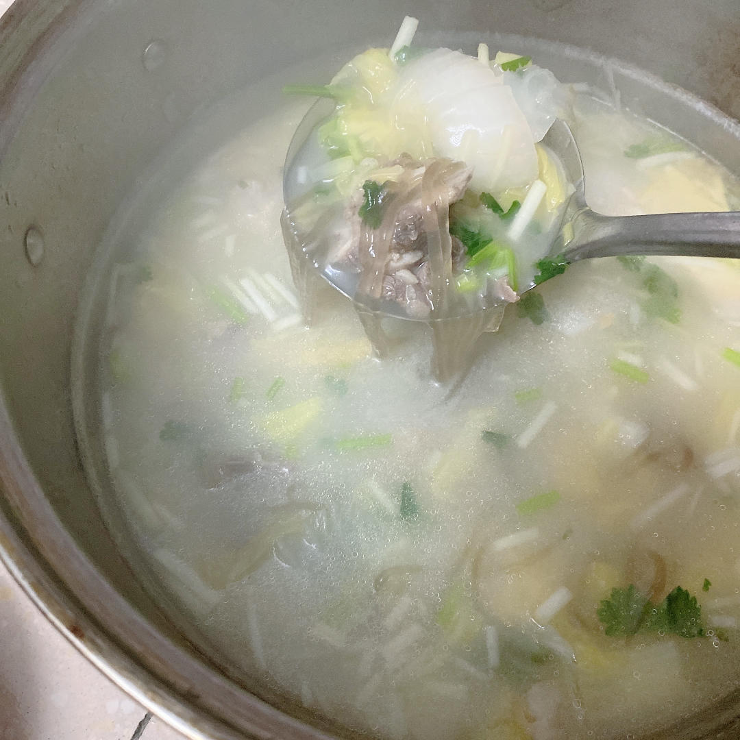 白菜粉丝羊肉汤