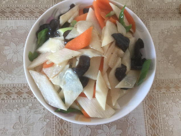 山药炒木耳
