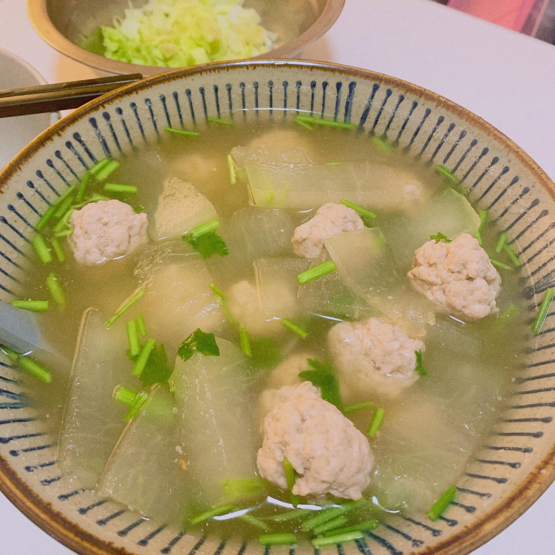 冬瓜汆丸子汤