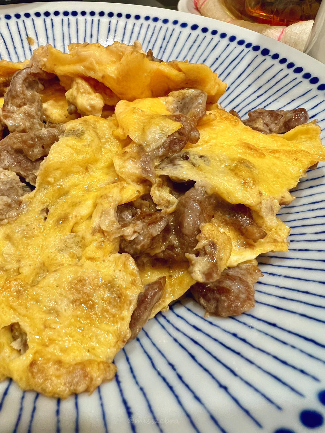 滑蛋牛肉，牛肉滑嫩，鸡蛋松软