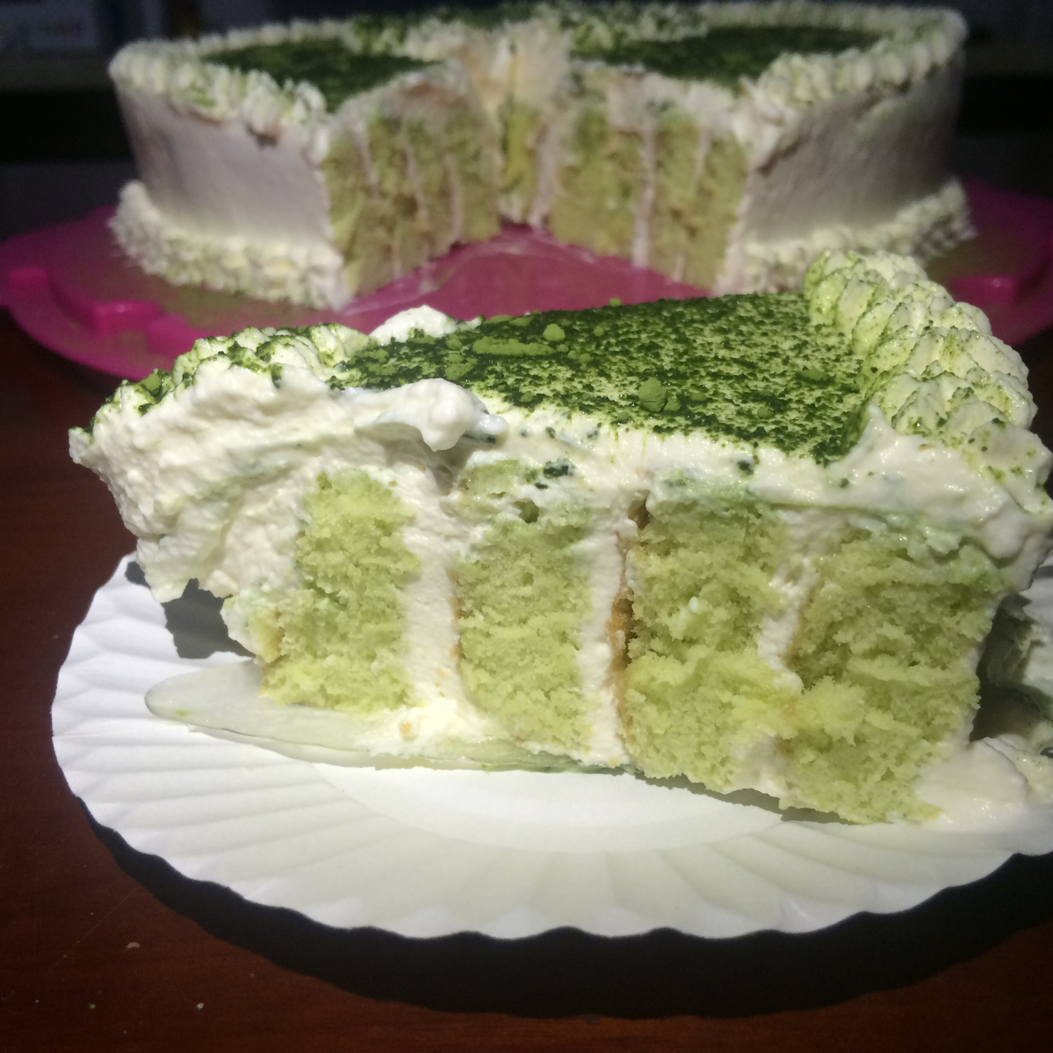 菠菜泥版漩涡蛋糕