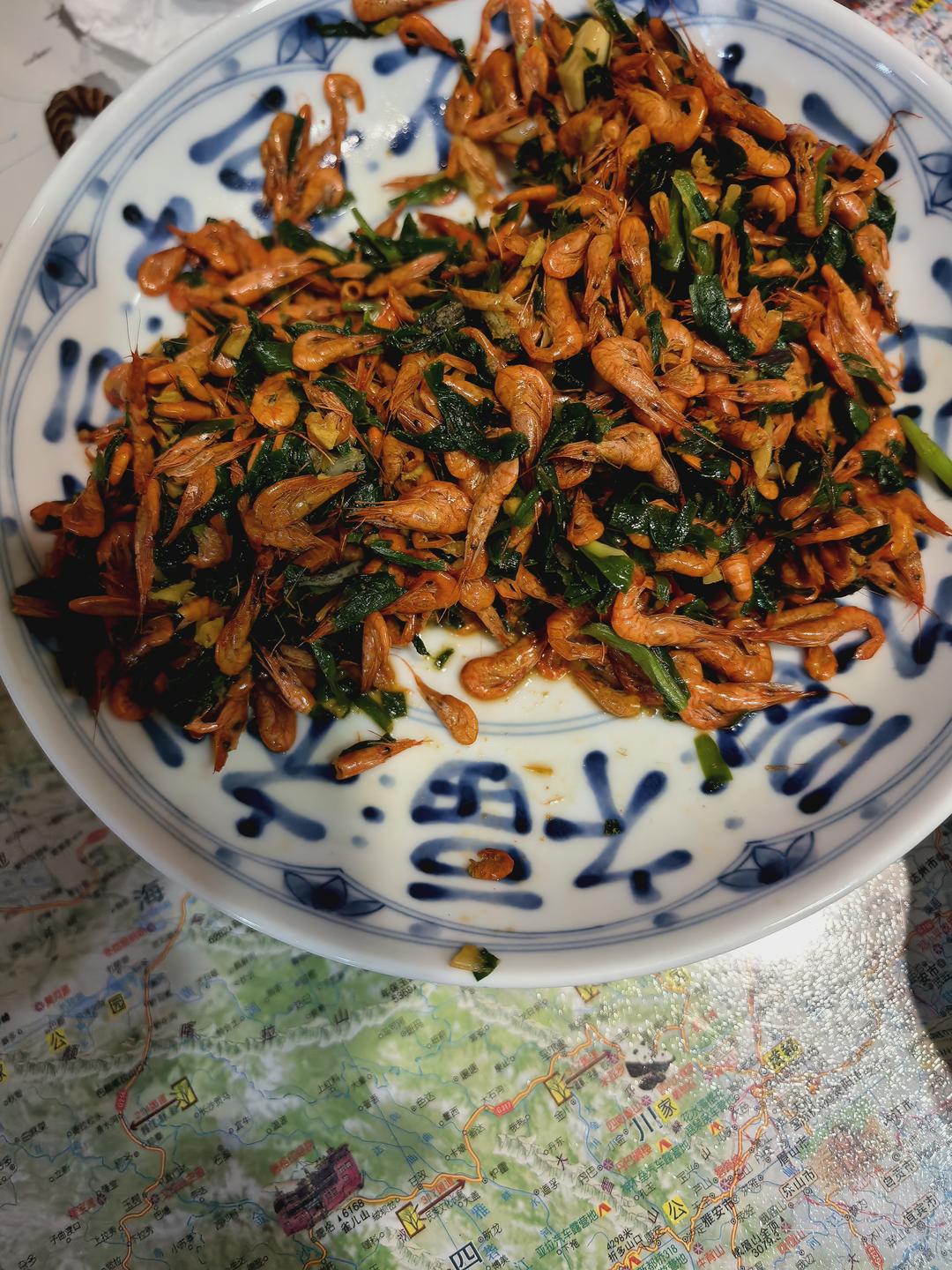 韭菜炒河虾，鲜美极了！一定要试一次