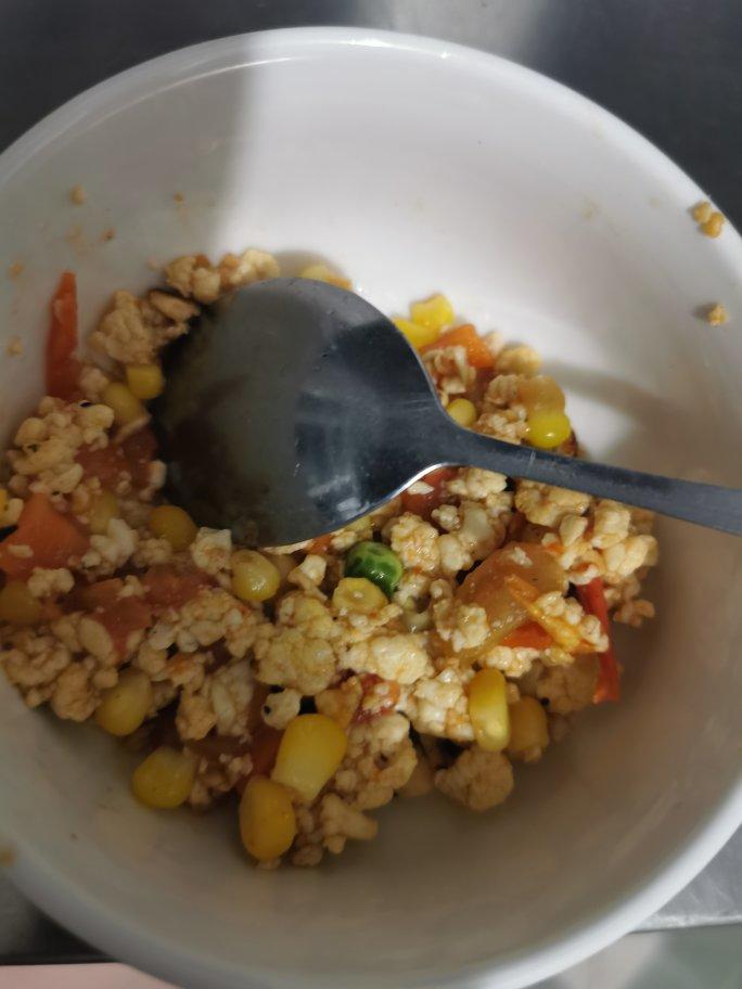 减脂餐｜无米豆腐炒饭低脂高蛋白‼️