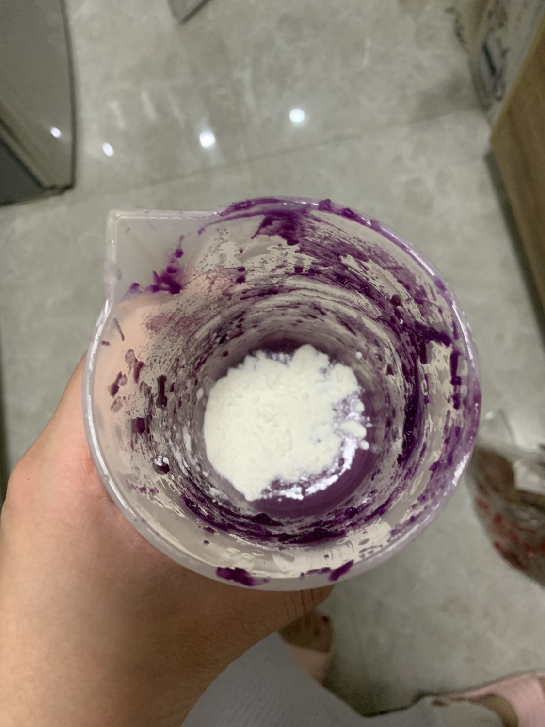 宝宝辅食：奶香紫薯蛋糕（7月龄+）的做法 步骤7