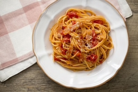 经典番茄培根意大利面Spaghetti all’ Amatriciana的做法