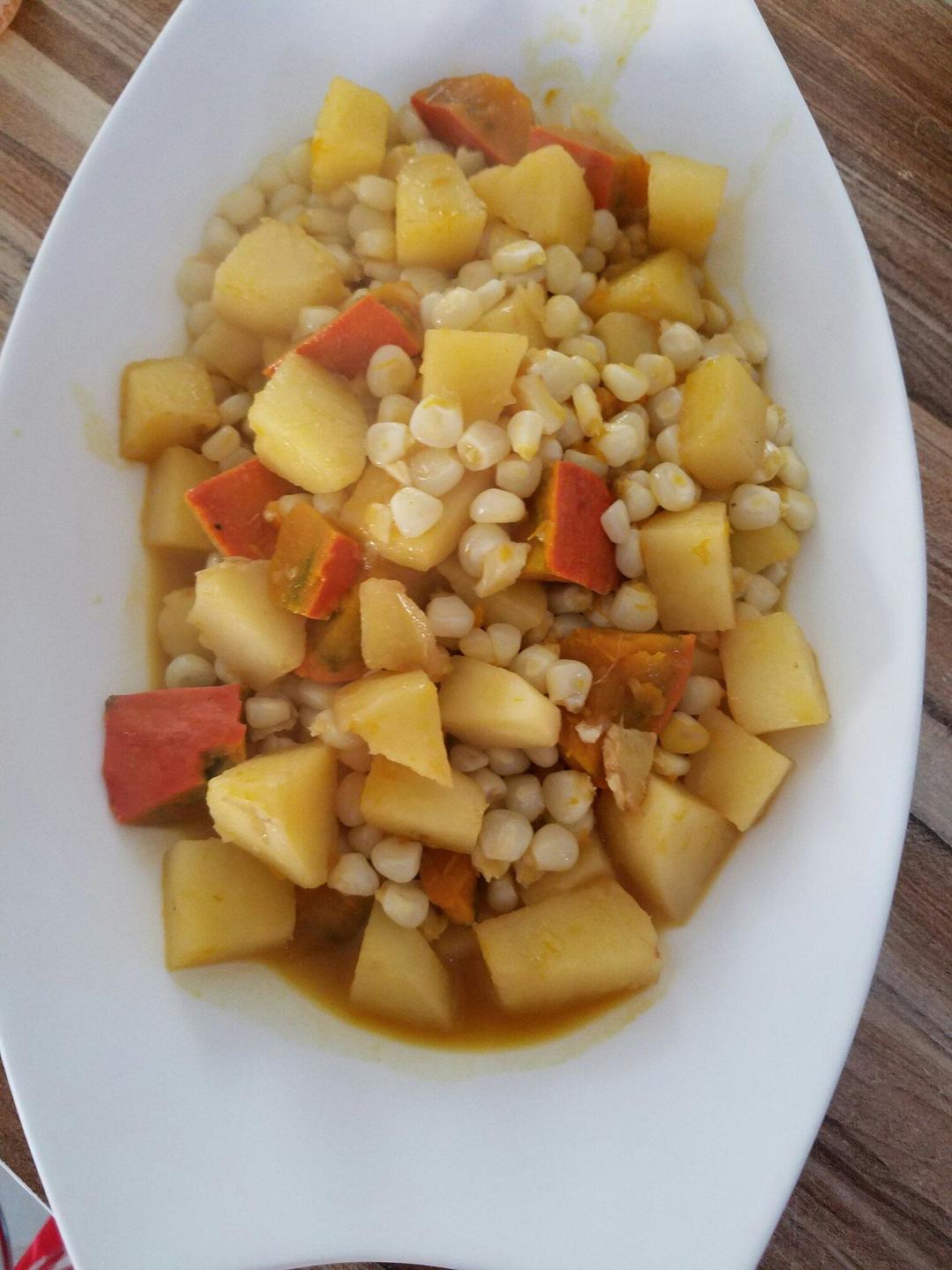 土豆南瓜玉米粒的做法