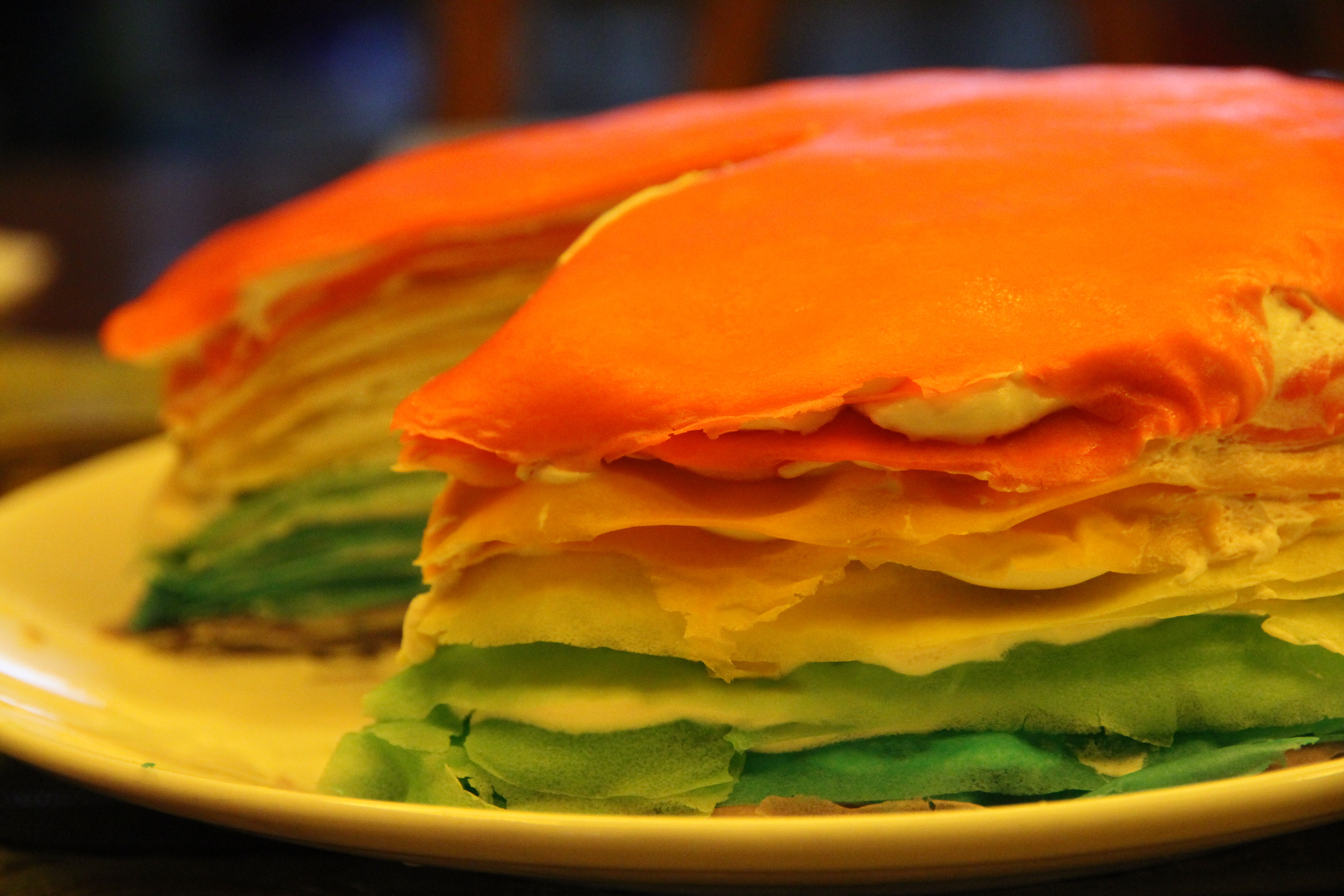 彩虹千层蛋糕 彩虹可丽饼(Mille Crepe Cake)