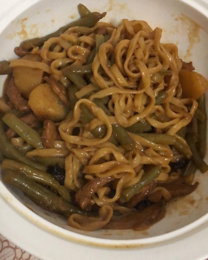 豆角焖个面