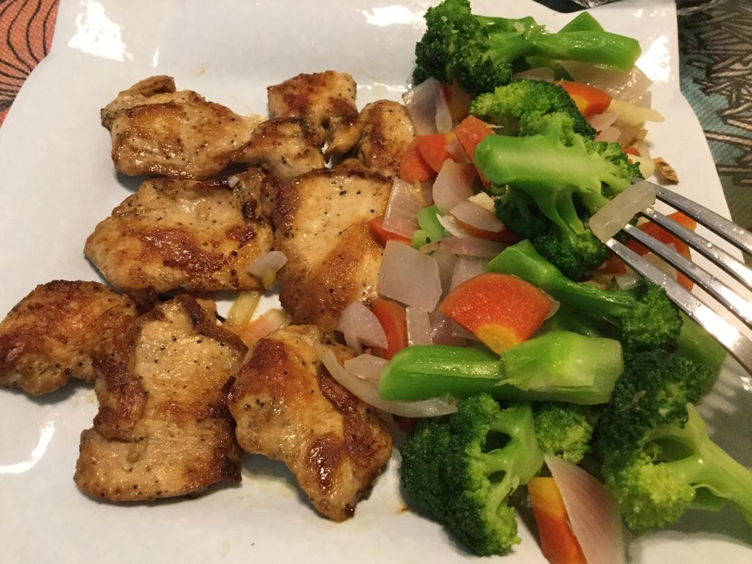 健身厨男版：香煎滑嫩鸡胸肉，全网最流行的鸡胸吃法！