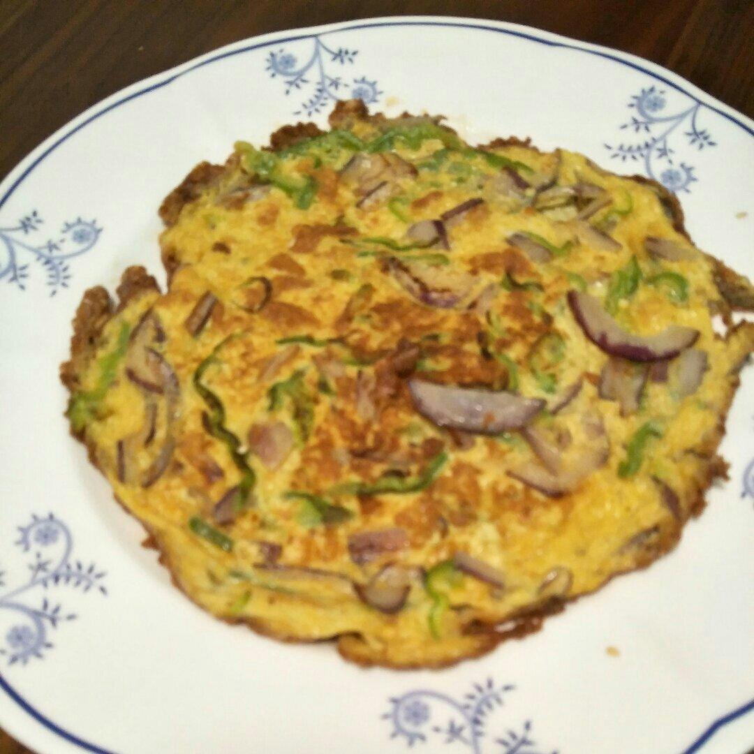 椒香洋葱煎蛋饼