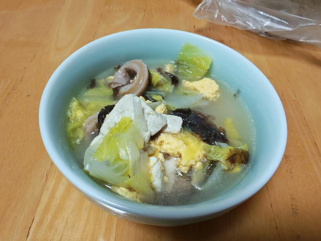 白菜豆腐汤