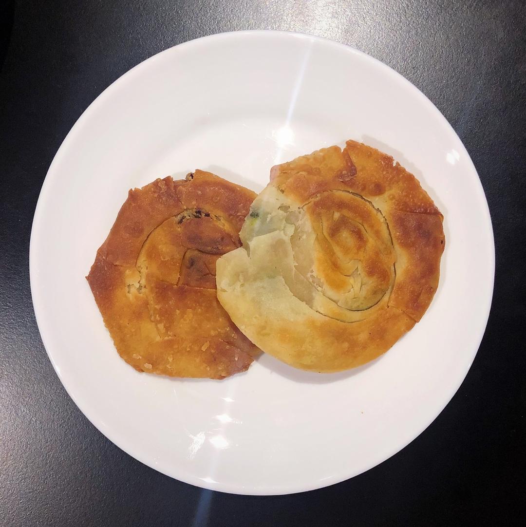 层层酥香不用擀面简单易学葱油饼