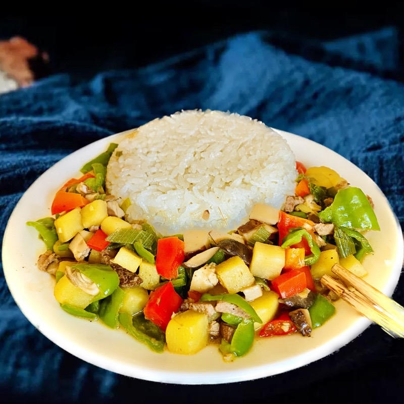 ㊙️香菇土豆肉沫拌饭❗️比外卖还好吃