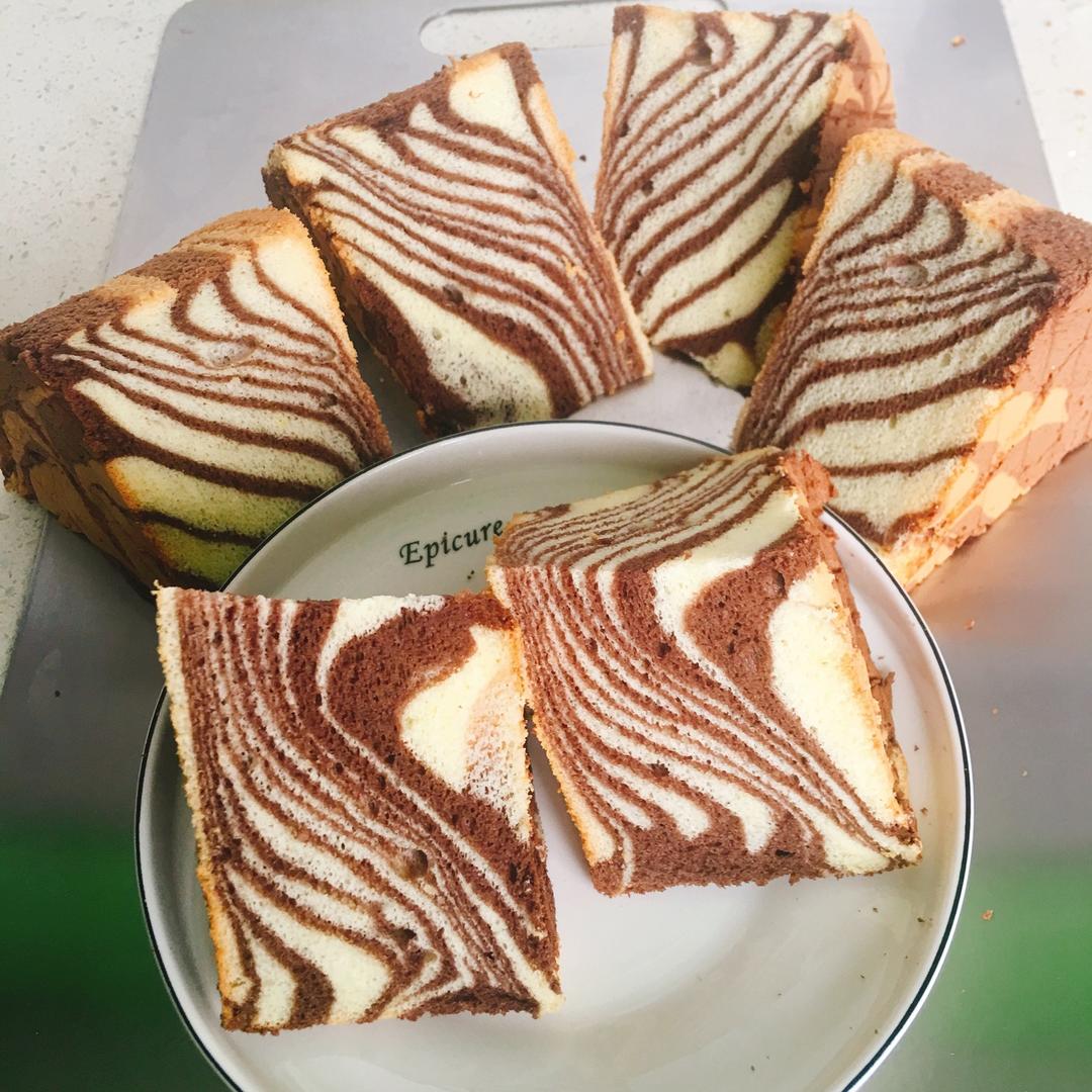 斑马纹戚风蛋糕