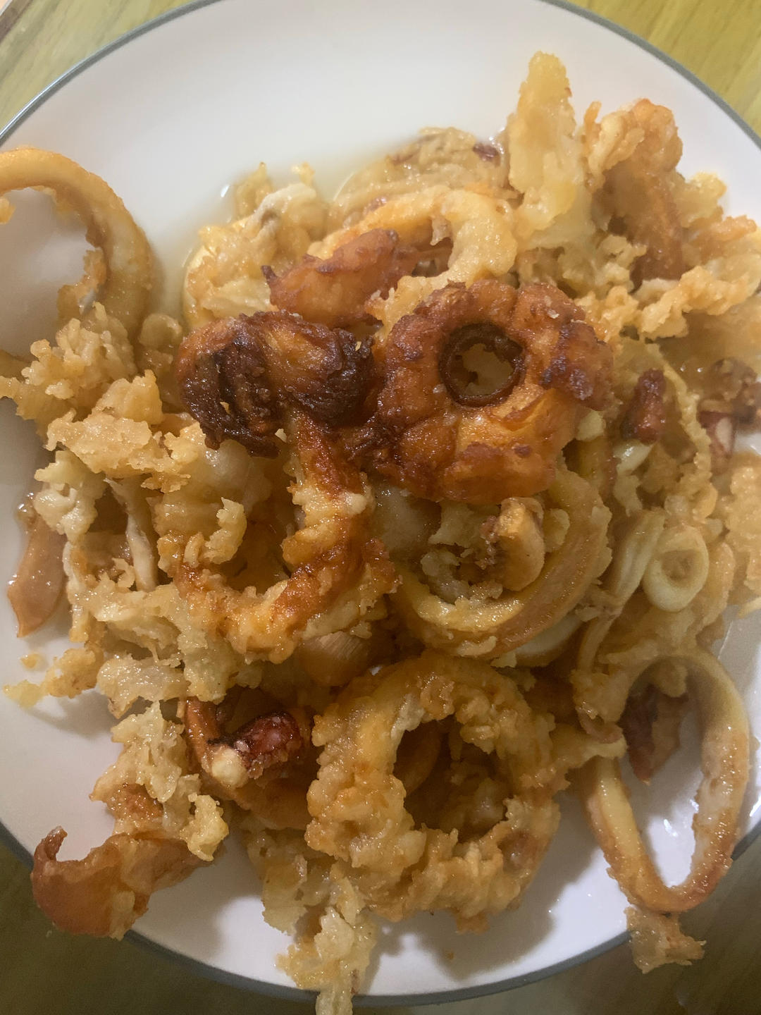 超简单的小吃【椒盐酥炸鱿鱼圈】