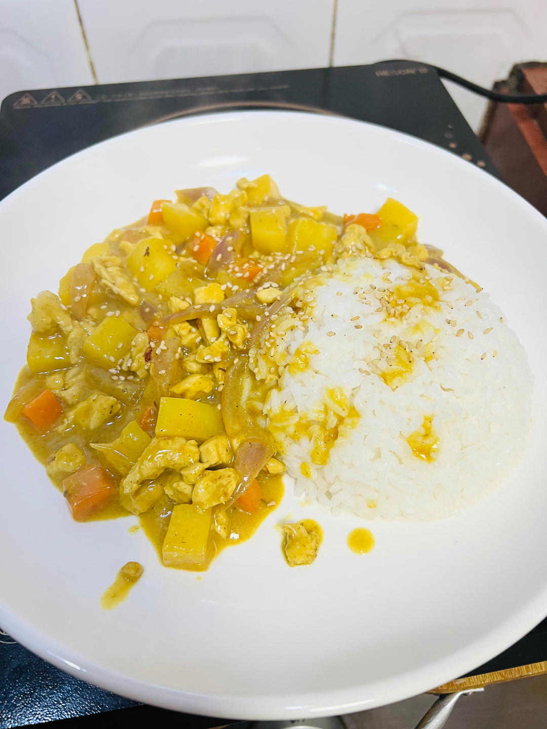 咖喱鸡肉饭（新手也能一次成功）