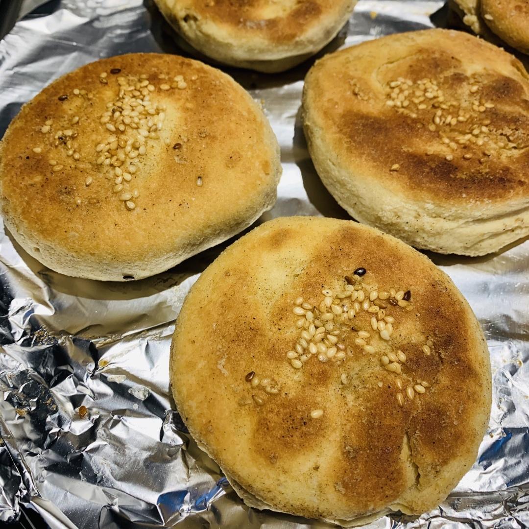 千层油盐发面烧饼