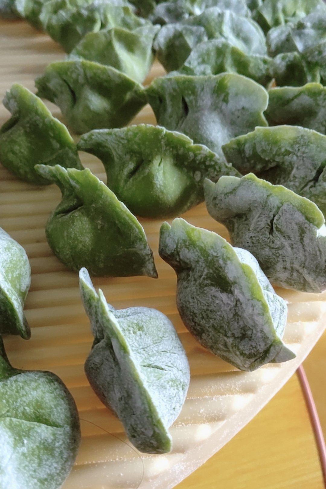 白菜饺子详细包法