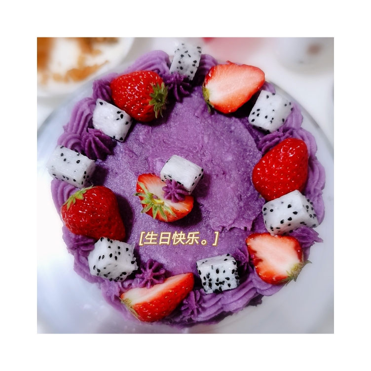 紫薯芋泥蛋糕（超低脂版）的做法