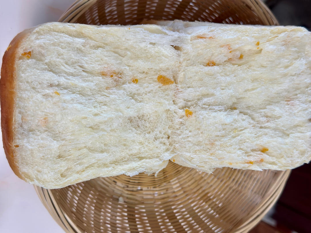 麻烦也值得的酸奶橙皮丁吐司（450克模具）