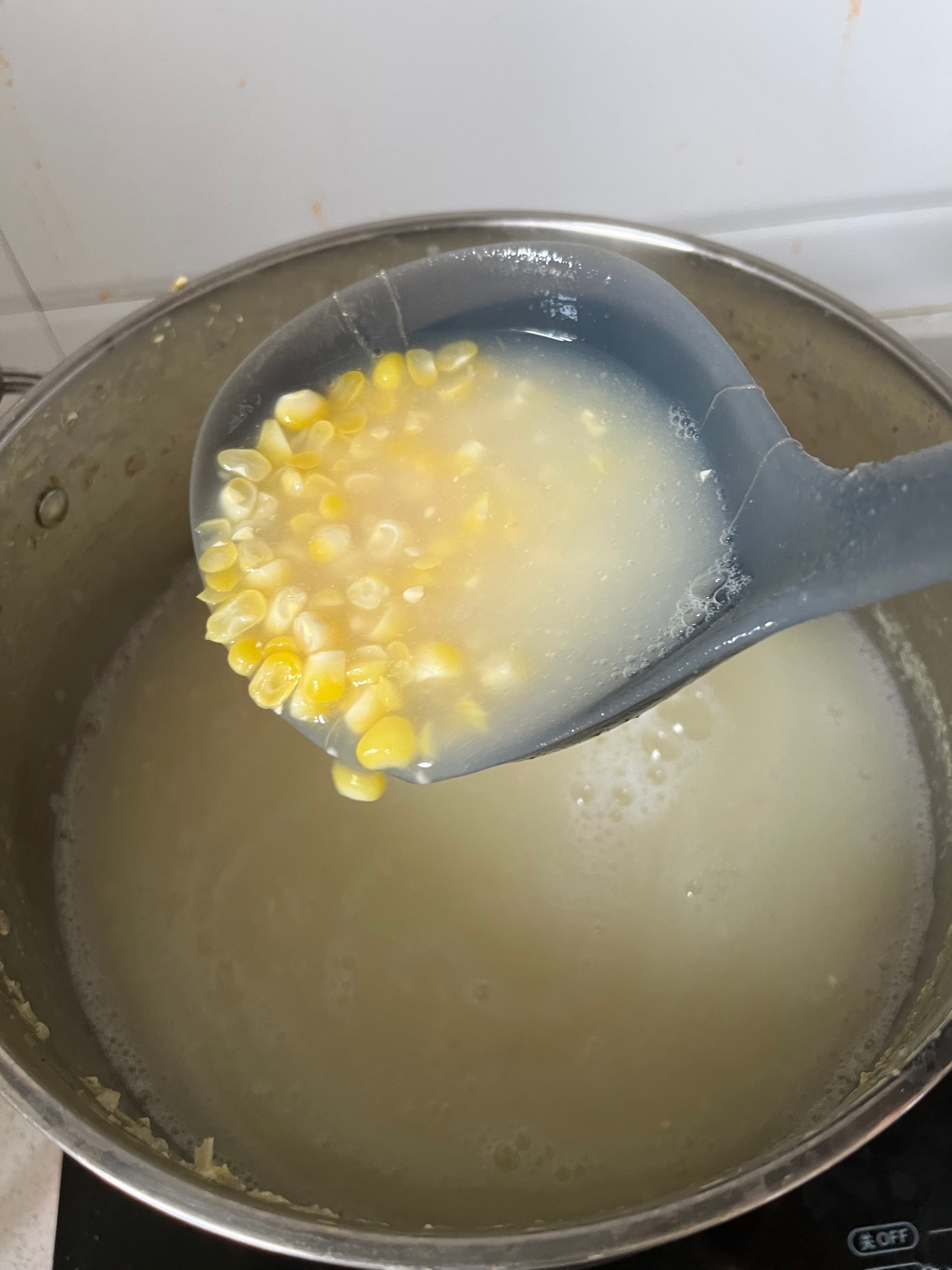玉米粒面稀饭的做法