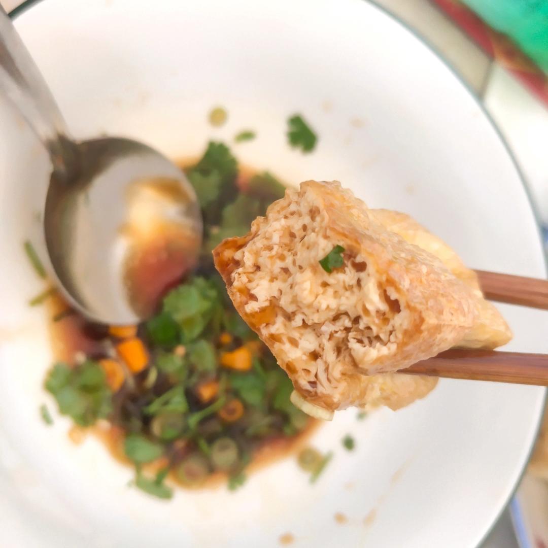 小吃｜街边酥炸豆腐附酱汁（空气炸锅版）