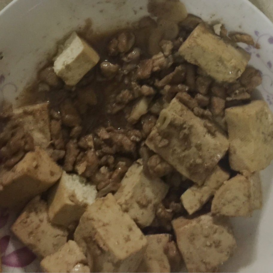 蒜香肉末烧豆腐