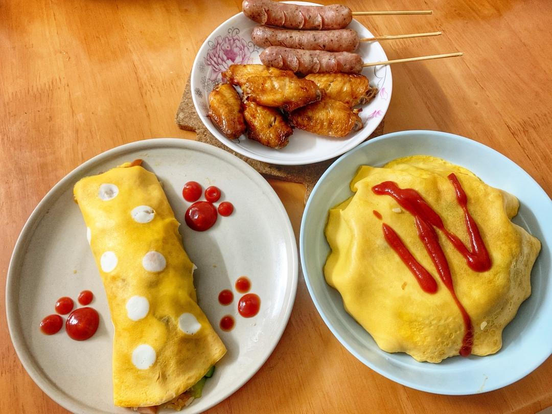 波点蛋包饭
