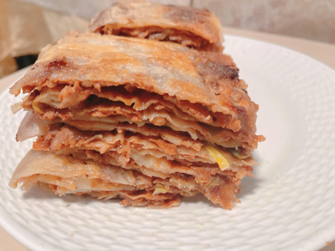 超好吃的老北京千层肉饼