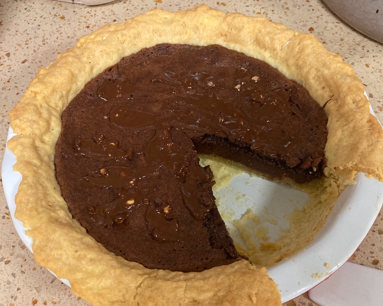 北美老式香浓巧克力派（old fashioned chocolate fudge pie）的做法 步骤8