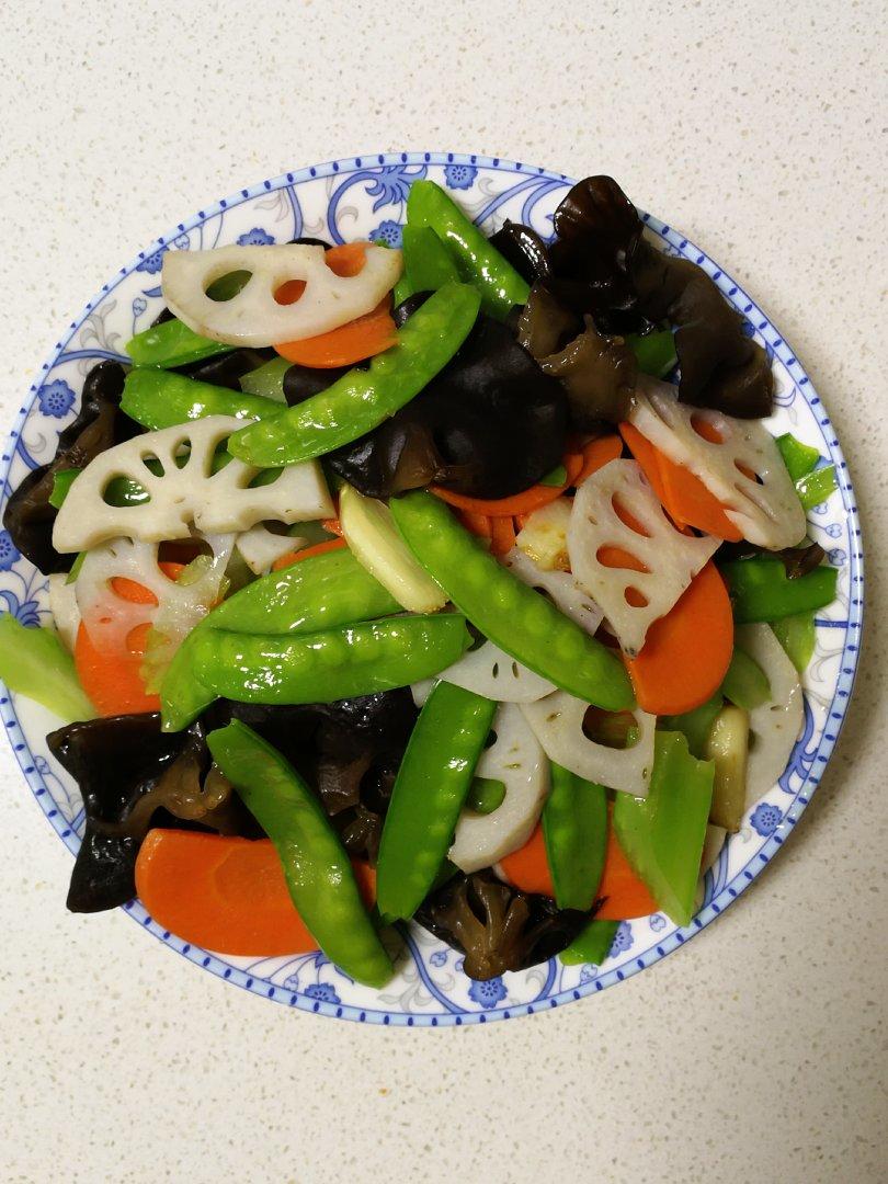 tian2feng做的素菜也可以这么美荷塘小炒