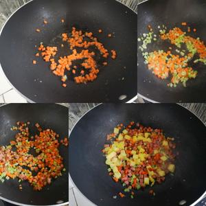 黄金菠萝蛋炒饭（好吃到停不下来）的做法 步骤6