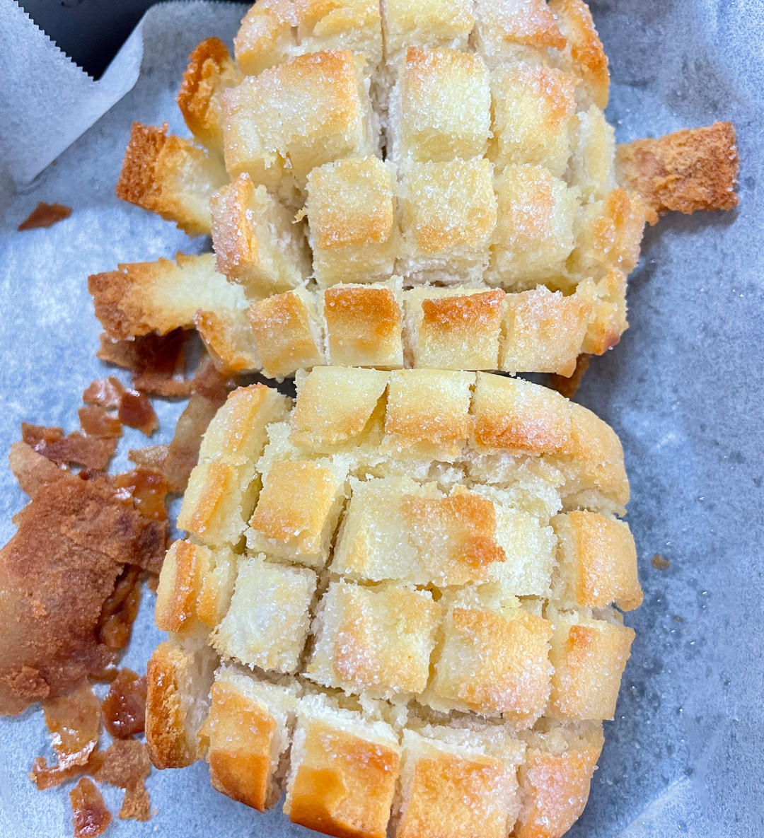 一块钱的馒头也能变花样，嘎嘣脆-蜂蜜黄油味