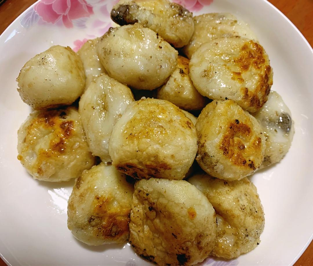 外脆内糯的炒汤圆