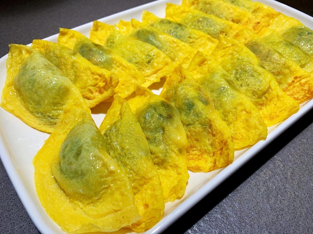 咬一咬春天 荠菜蛋饺的做法