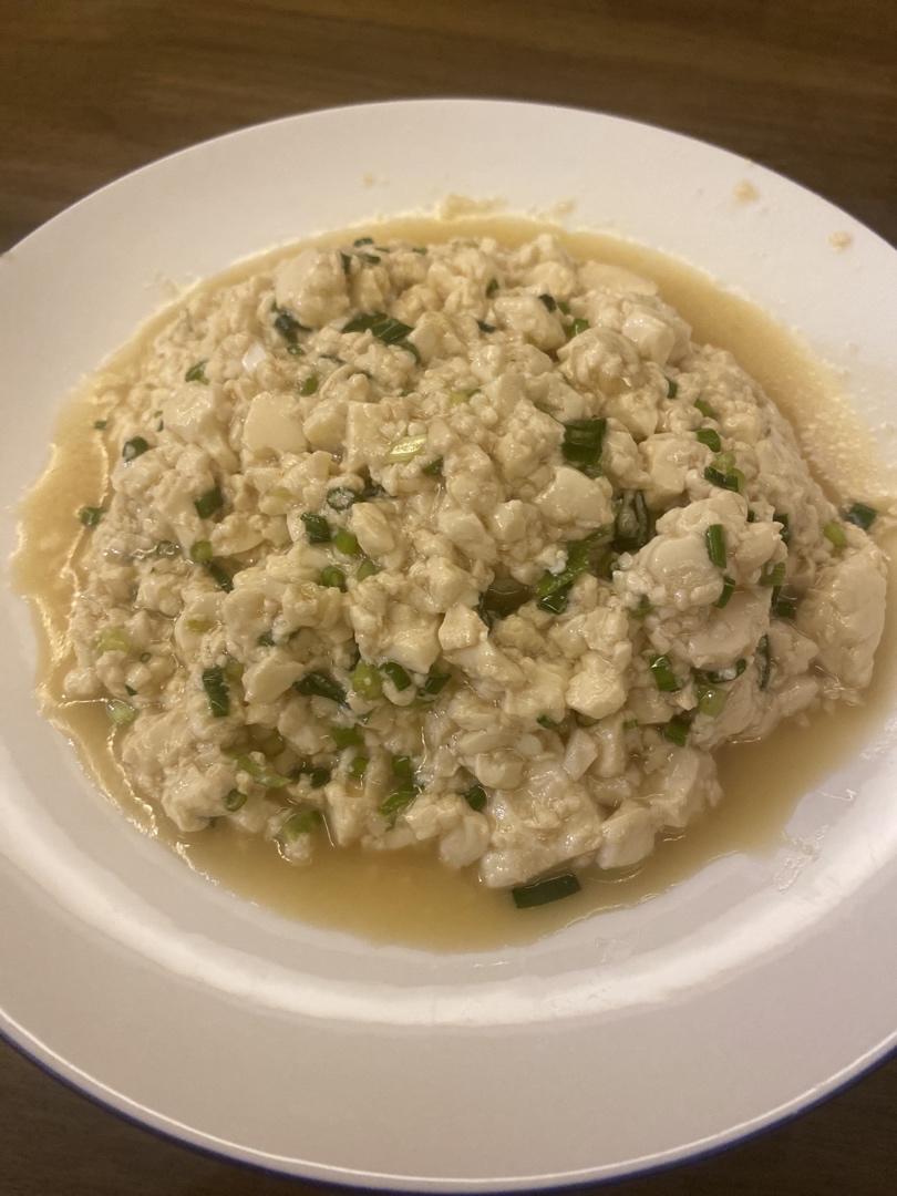 家庭版小葱拌豆腐😋