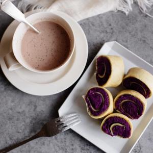 【Keep减肥餐】紫薯卷热可可早餐的做法 步骤6