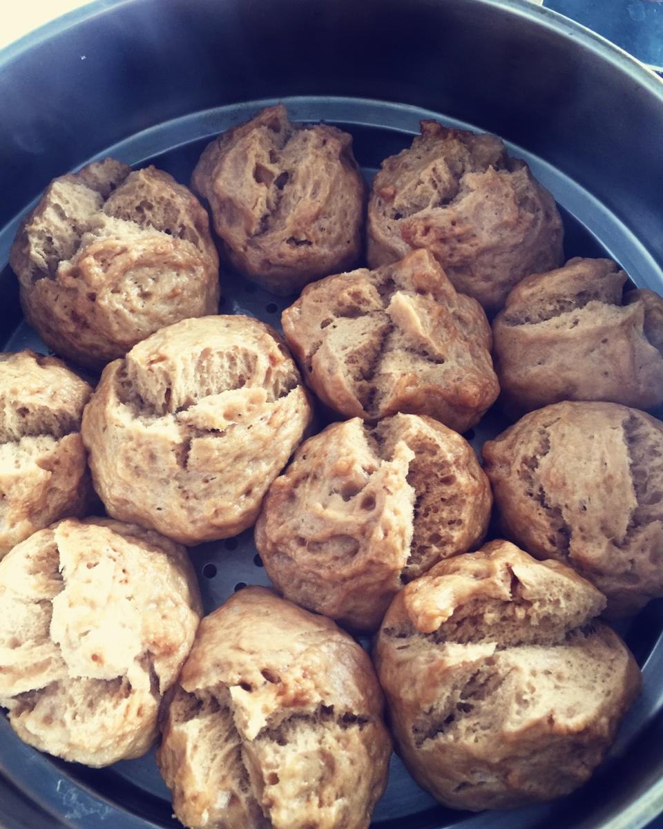 红糖燕麦开花馒头