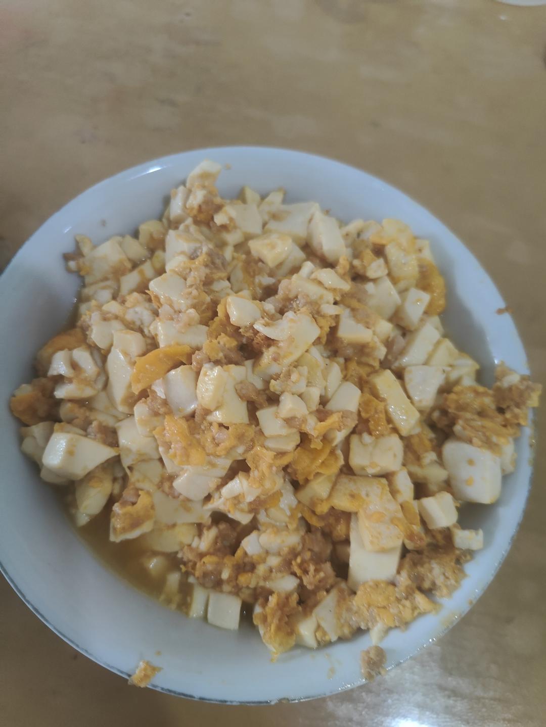 肉末滑蛋豆腐