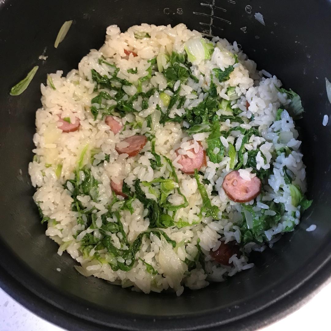 香肠青菜饭