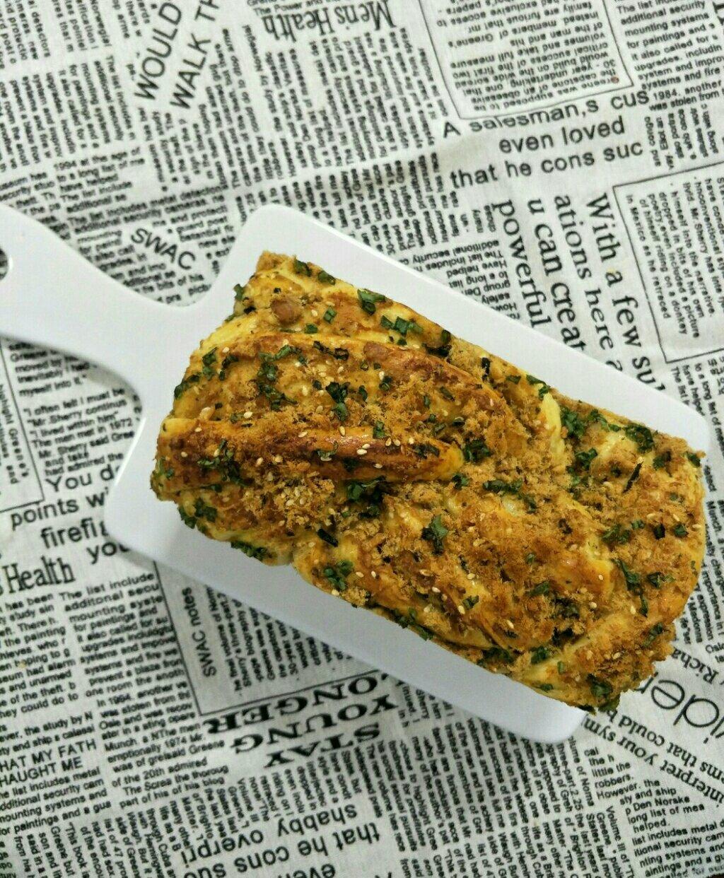 香葱肉松手撕吐司