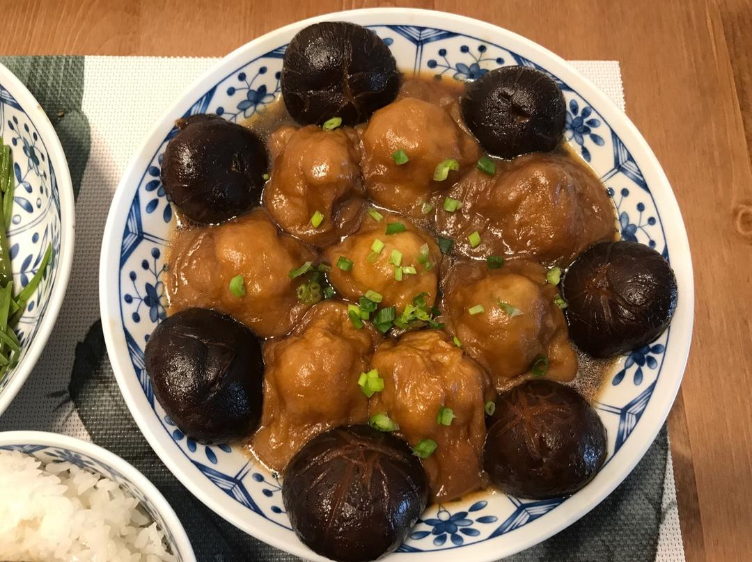 红烧油面筋塞肉