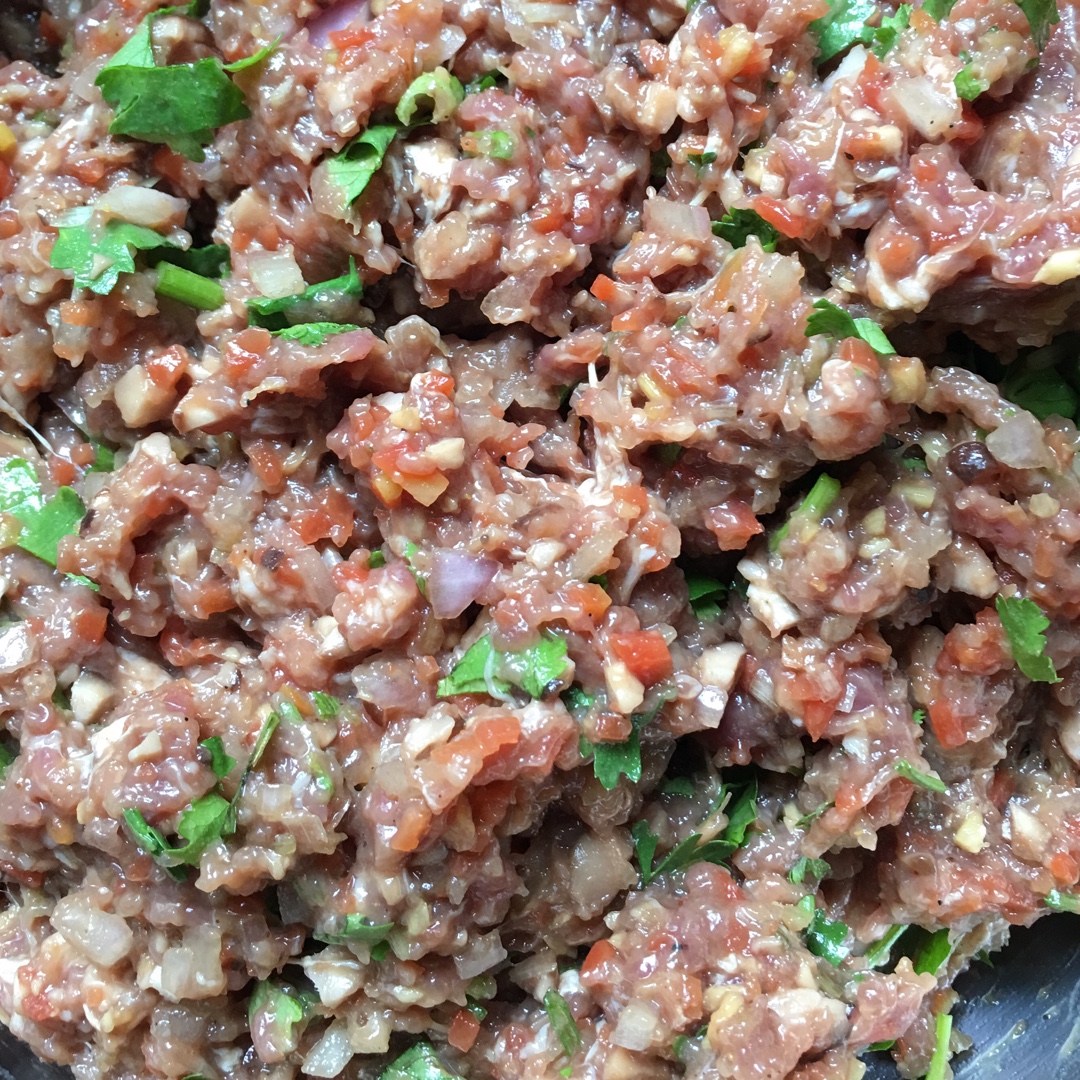 胡萝卜牛肉香菜饺子