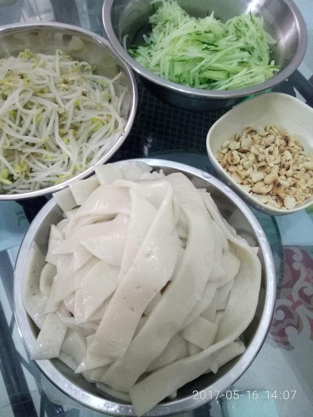 不用水洗的自制凉皮，零失败